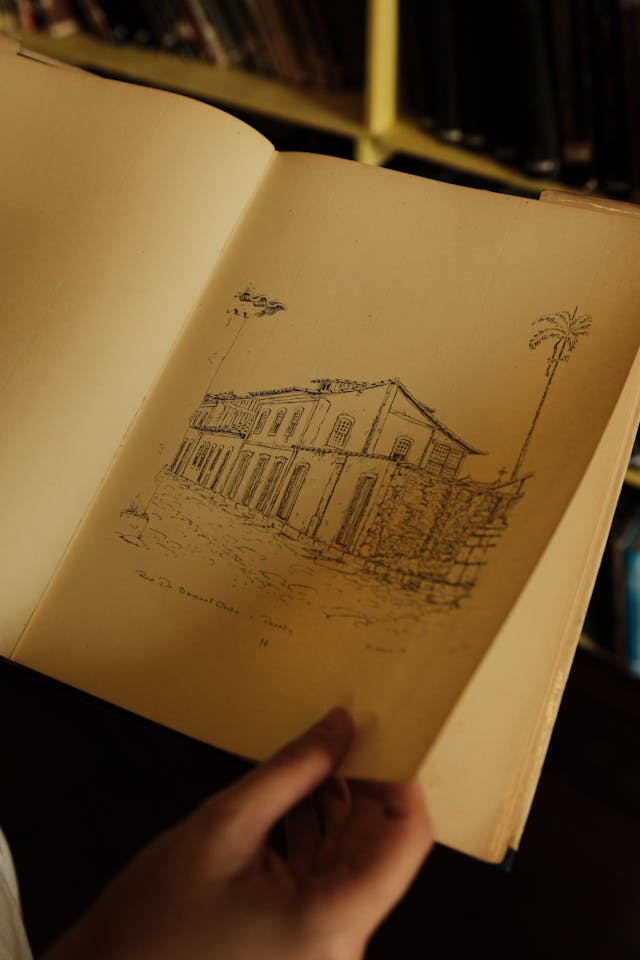 how to sketch a house