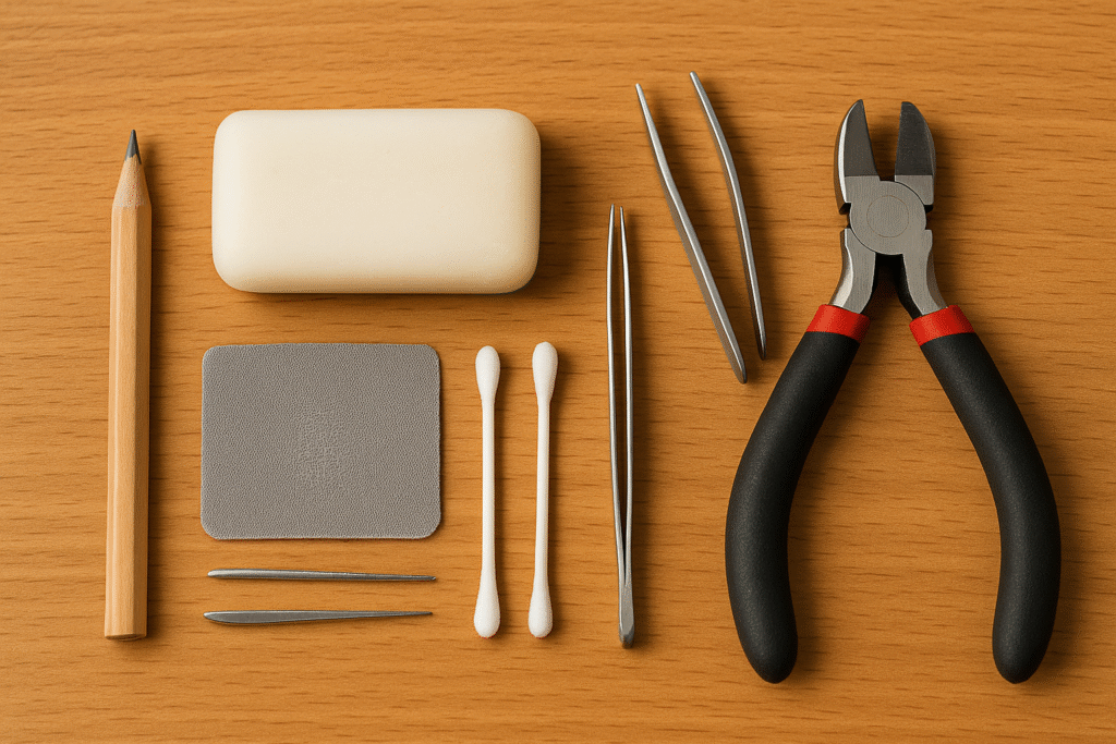 tools needed for unsticking a zipper